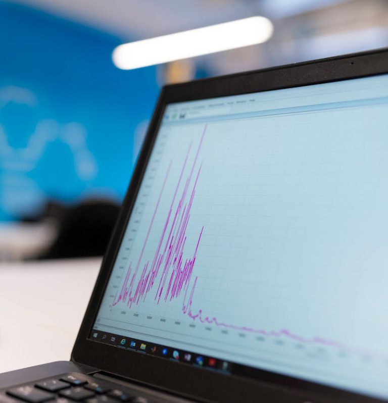statistics in laptop
